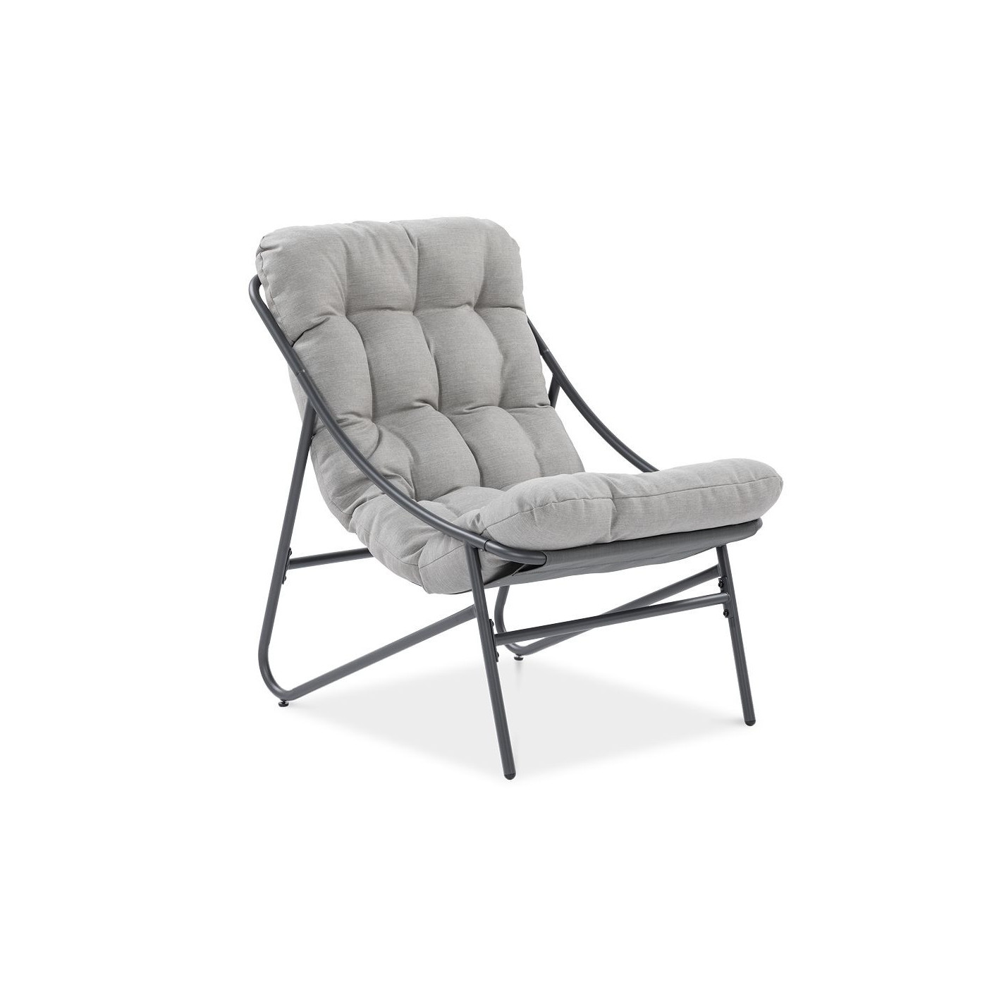 fotel casper w kolorze jasnoszarym