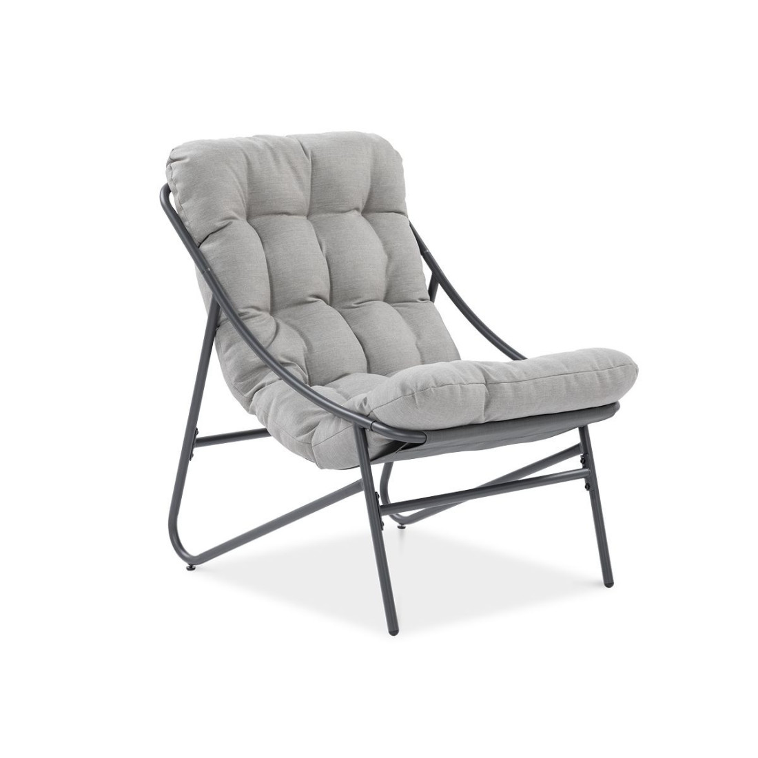 fotel casper w kolorze jasnoszarym