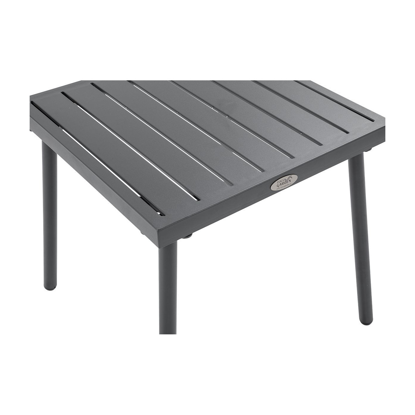 zbliżenie na ciemnoszary blat stolika kawowego z zestawu casper