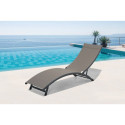 Aranżacja przy basenie z leżakiem Star Taupe