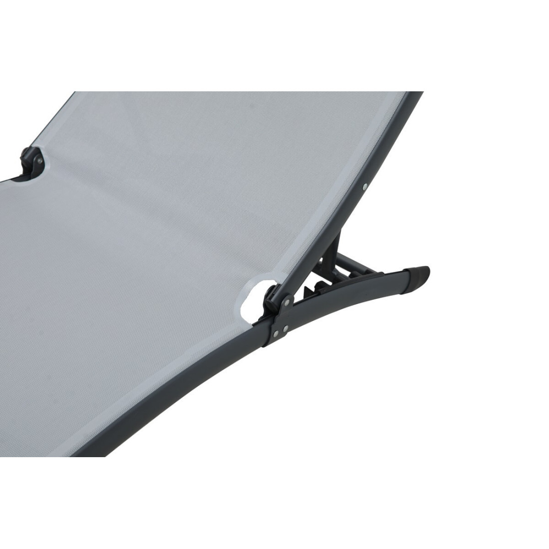 Zbliżenie materiału leżaka Star Light Grey