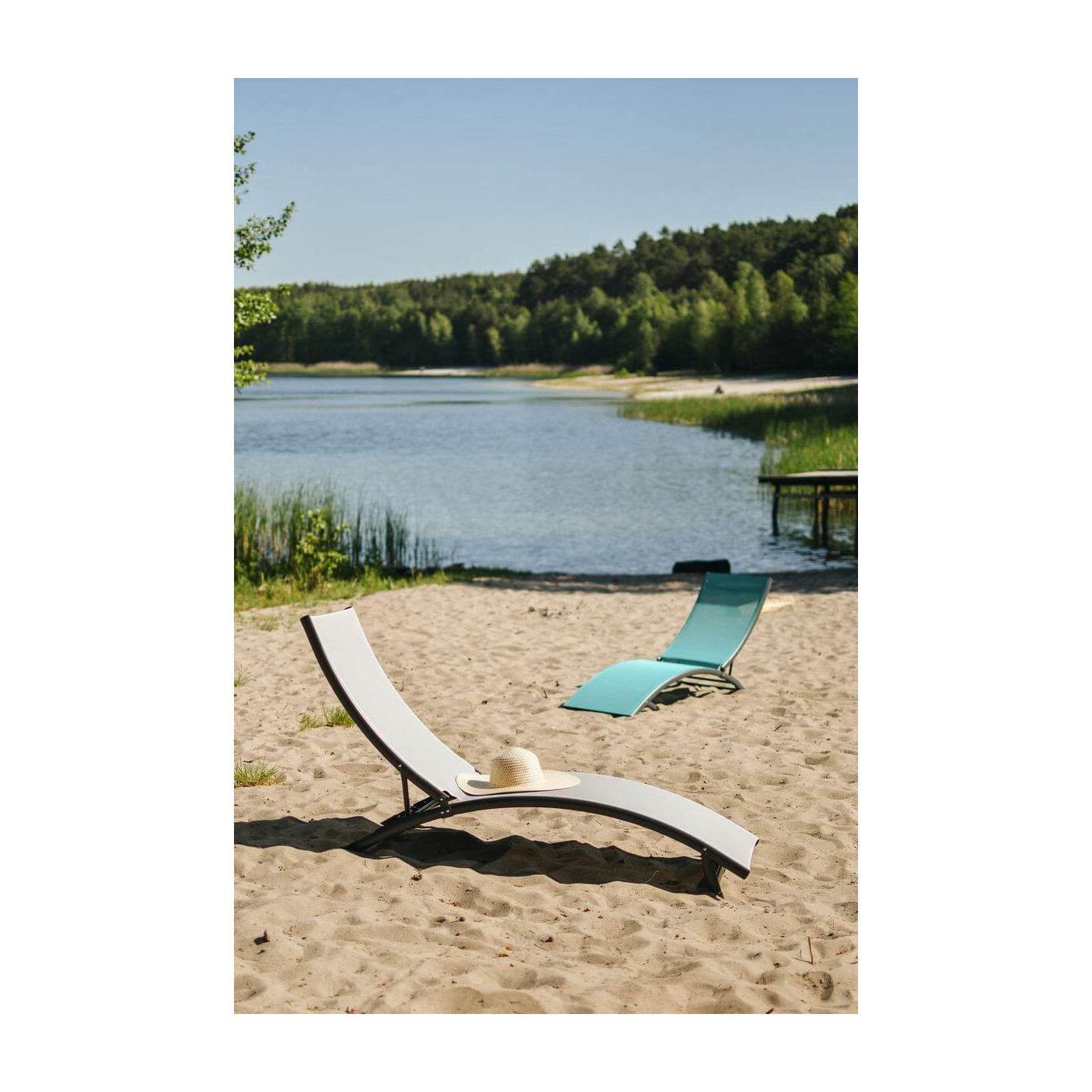 Leżak ogrodowy Star Blue