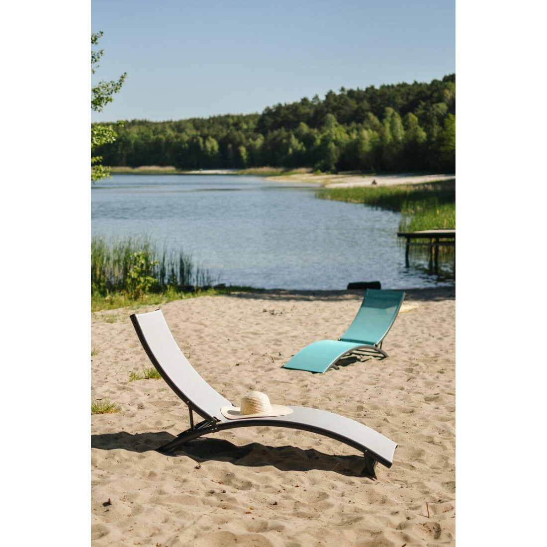 Leżak ogrodowy Star Blue