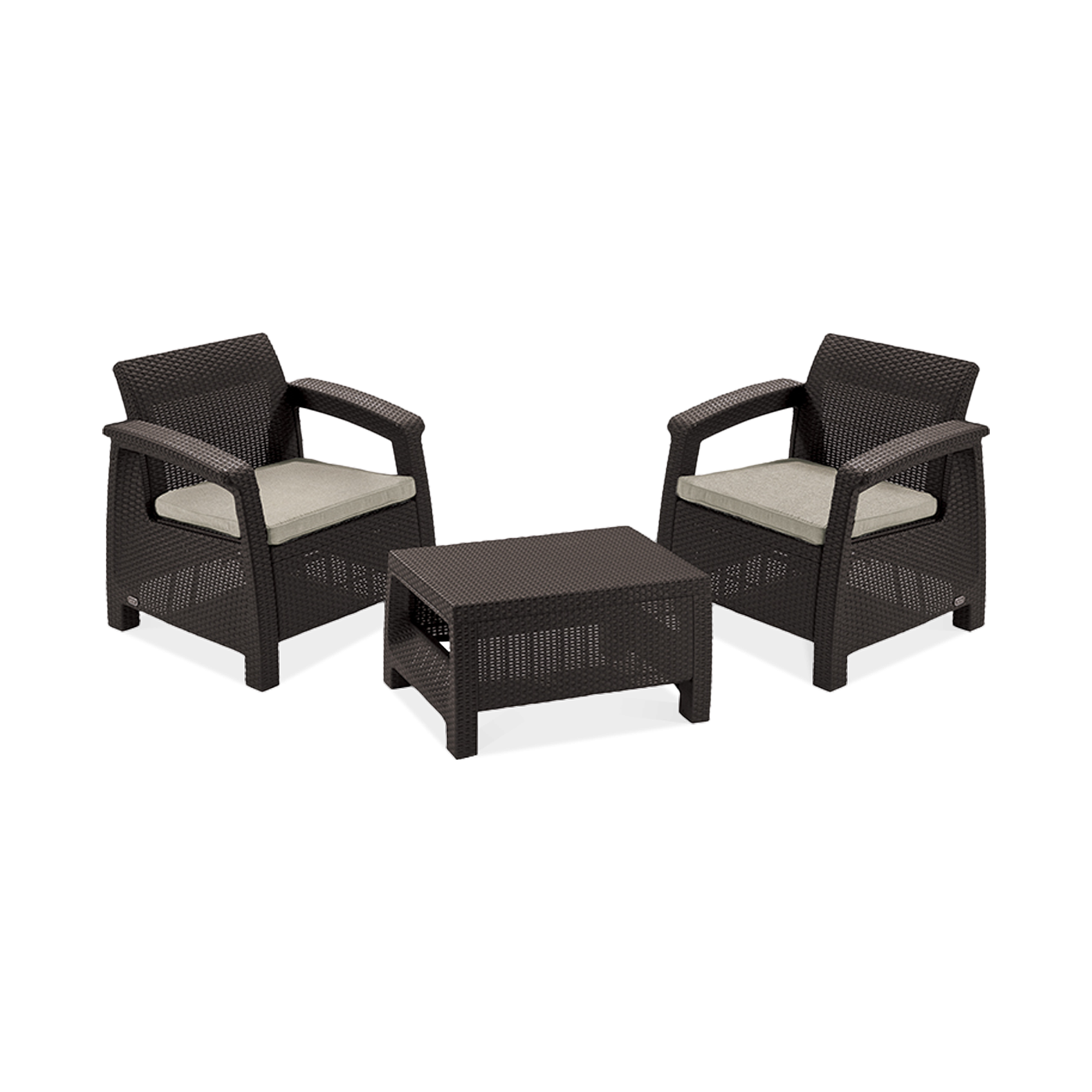 Komplet ogrodowy CORFU WEEKEND Brown