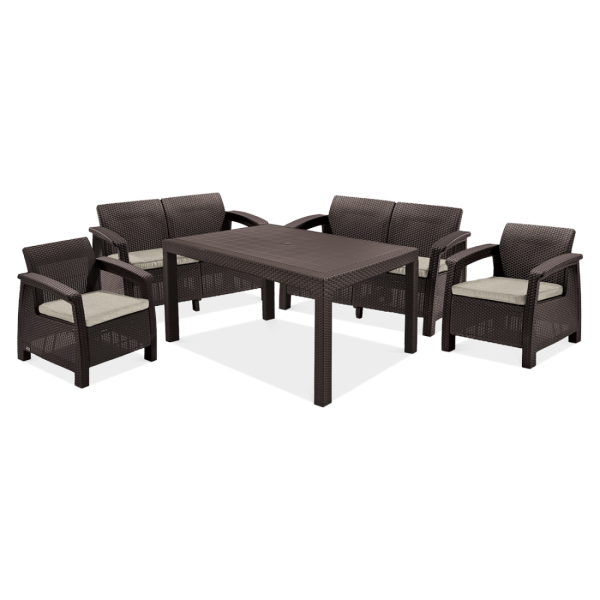 Meble ogrodowe CORFU FIESTA II Brown