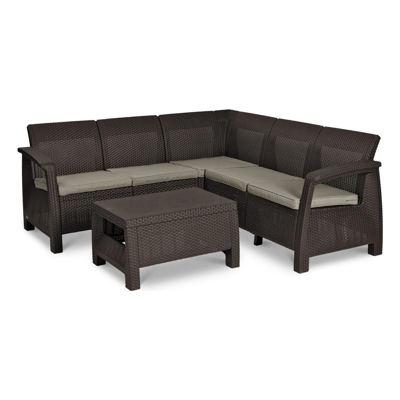 CORFU RELAX CORNER SOFA BROWN