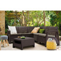 CORFU RELAX CORNER SOFA BROWN