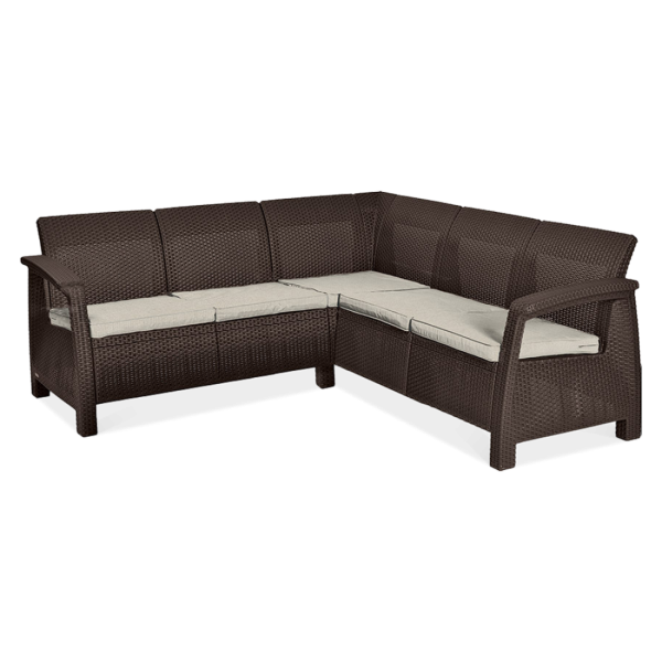 Narożnik ogrodowy CORFU RELAX Brown