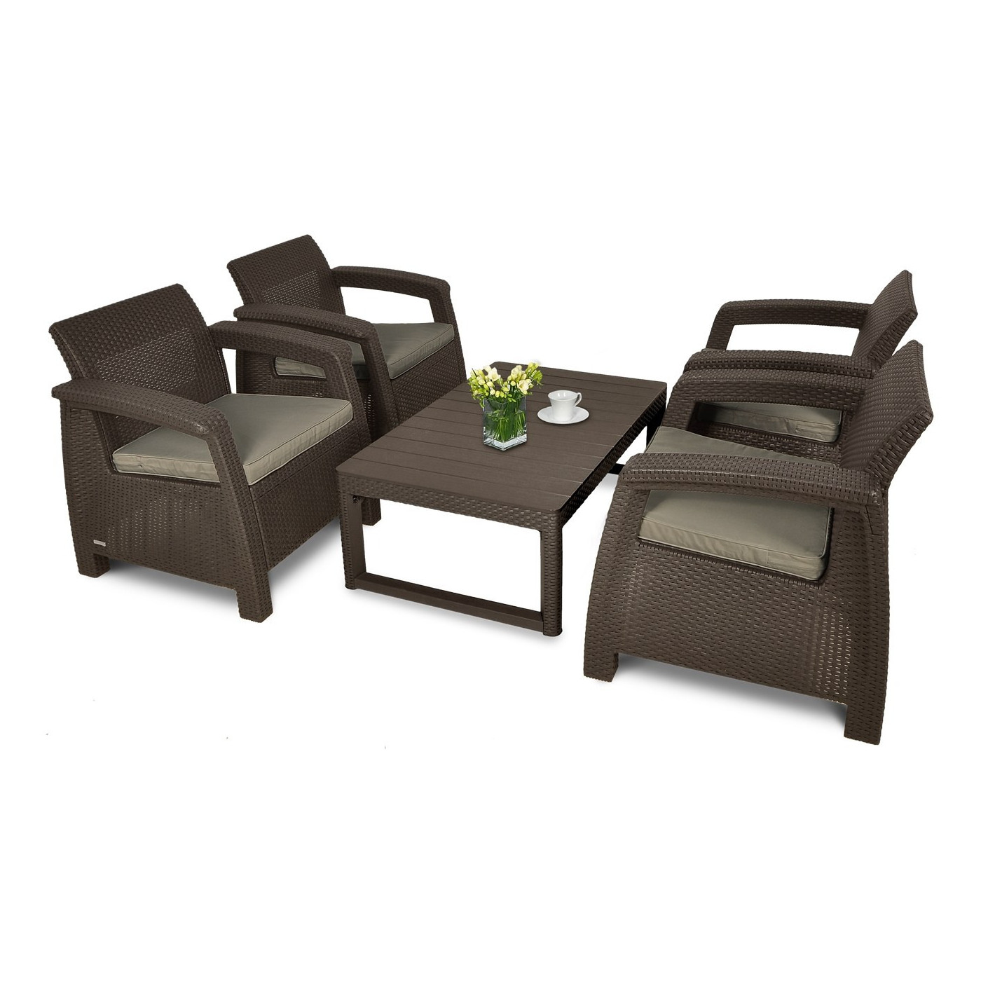 CORFU QUATTRO/LYON BROWN SET