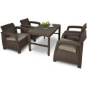 CORFU QUATTRO/LYON ZESTAW BROWN