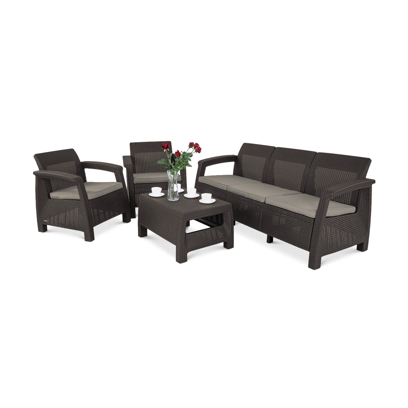 CORFU SET 3 BROWN SET