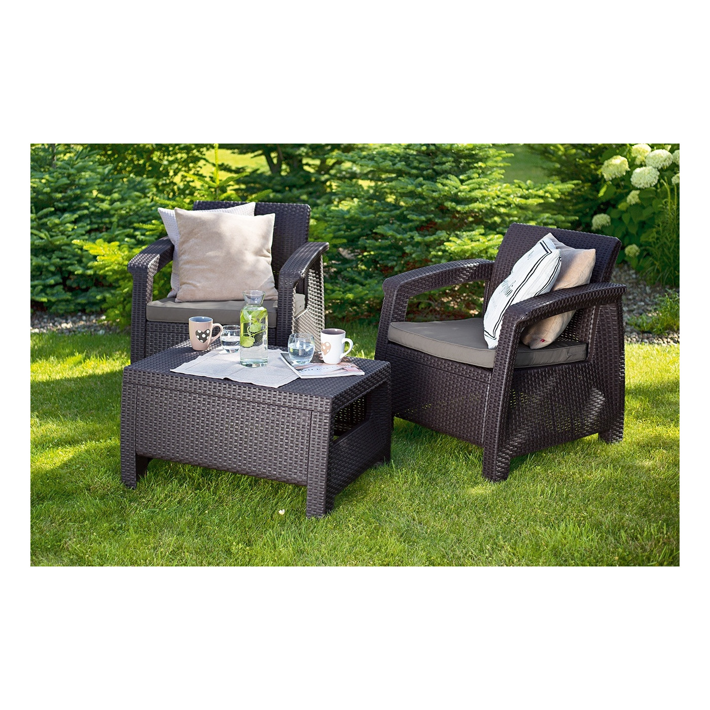 CORFU SET 3 ZESTAW BROWN