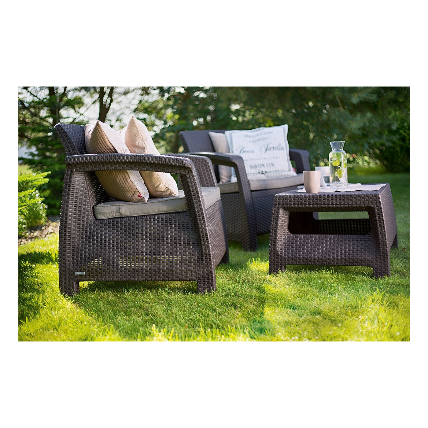 CORFU SET 3 ZESTAW BROWN