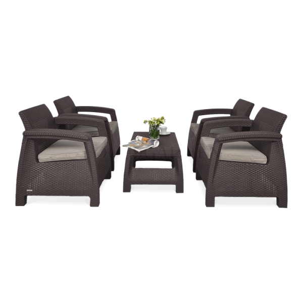 CORFU QUATTRO BROWN SET