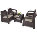 CORFU QUATTRO BROWN SET