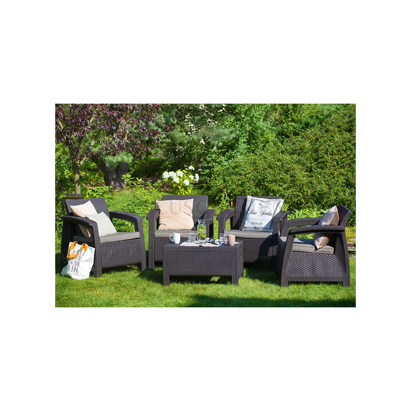 CORFU QUATTRO ZESTAW BROWN