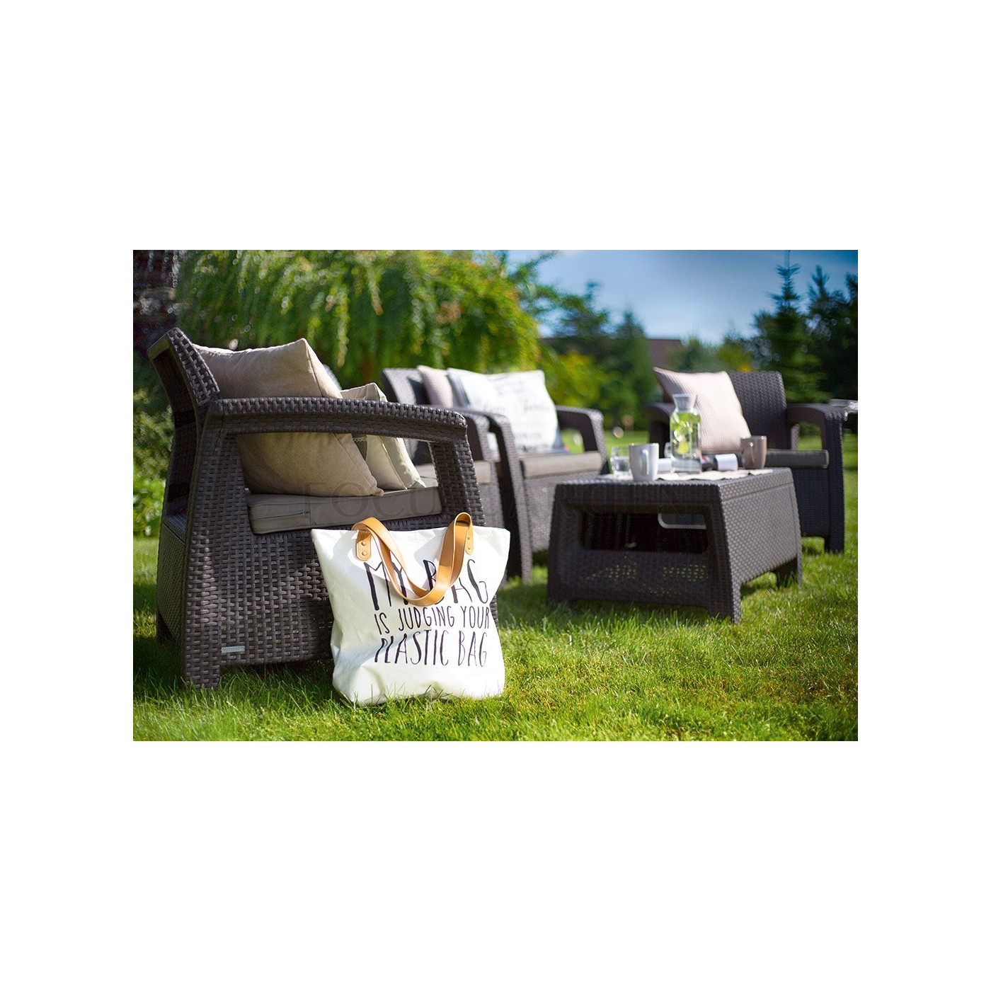 CORFU QUATTRO BROWN SET