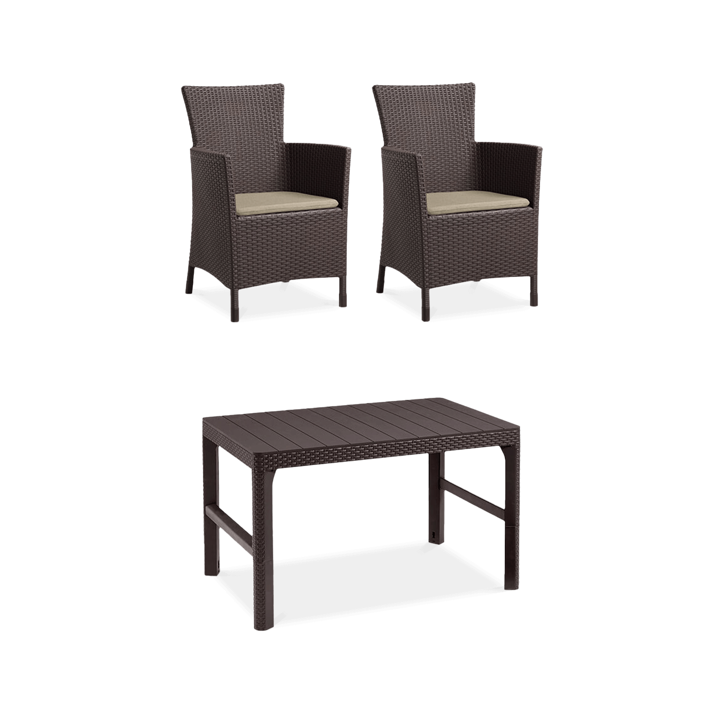 IOWA/LYON 2+1 BROWN SET