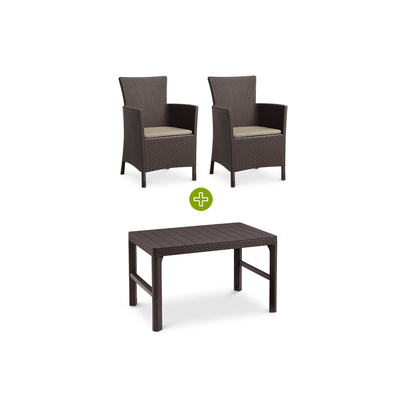 IOWA/LYON 2+1 BROWN SET