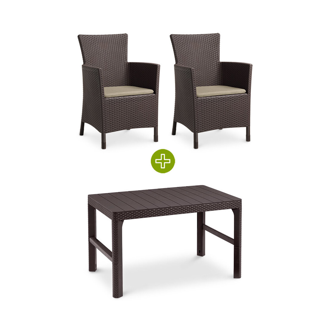 IOWA/LYON 2+1 ZESTAW BROWN