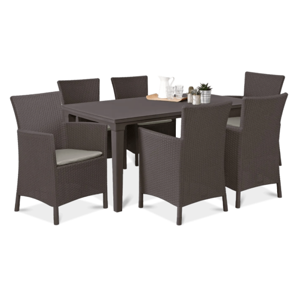 TOSCANA 6+1 ZESTAW BROWN