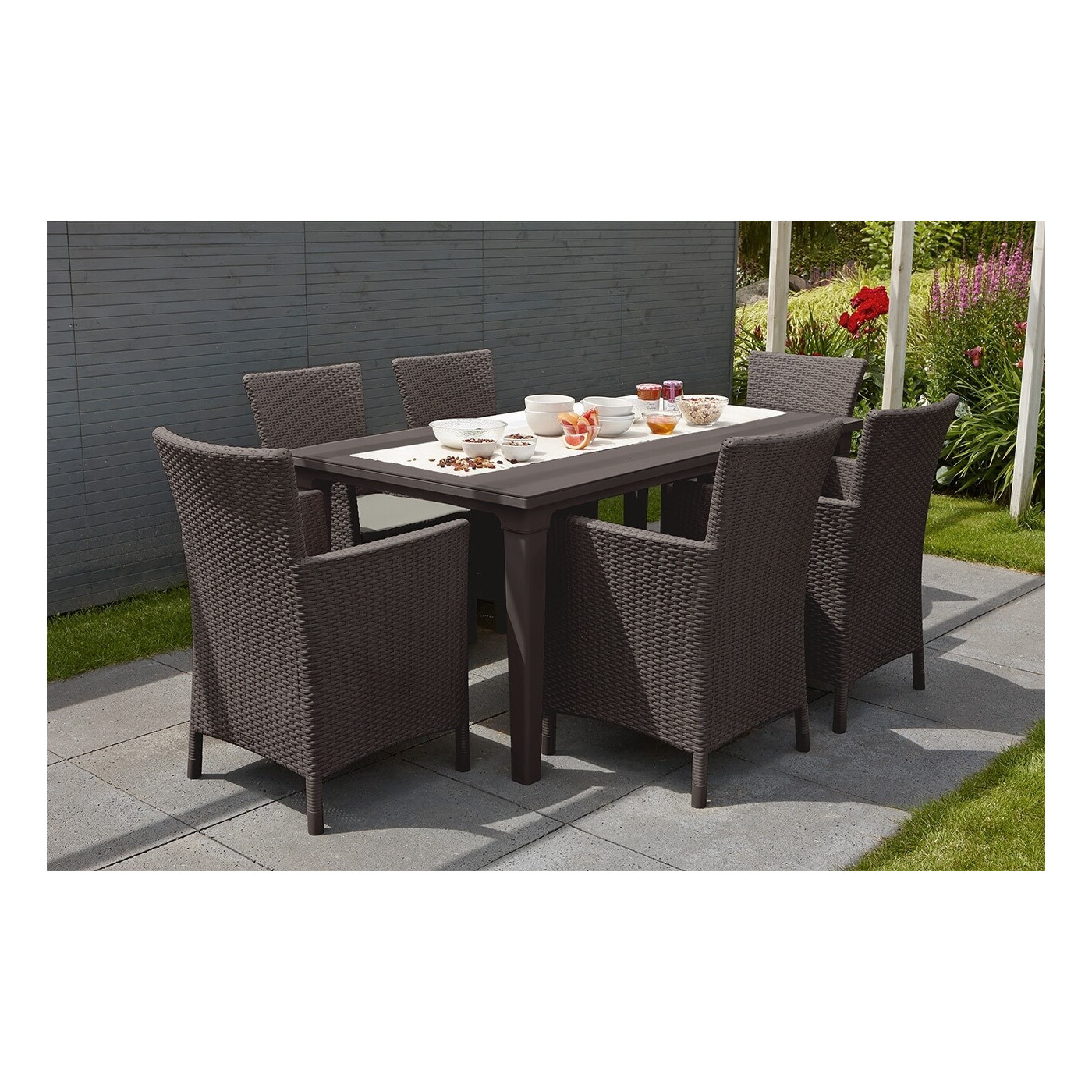 TOSCANA 6+1 ZESTAW BROWN