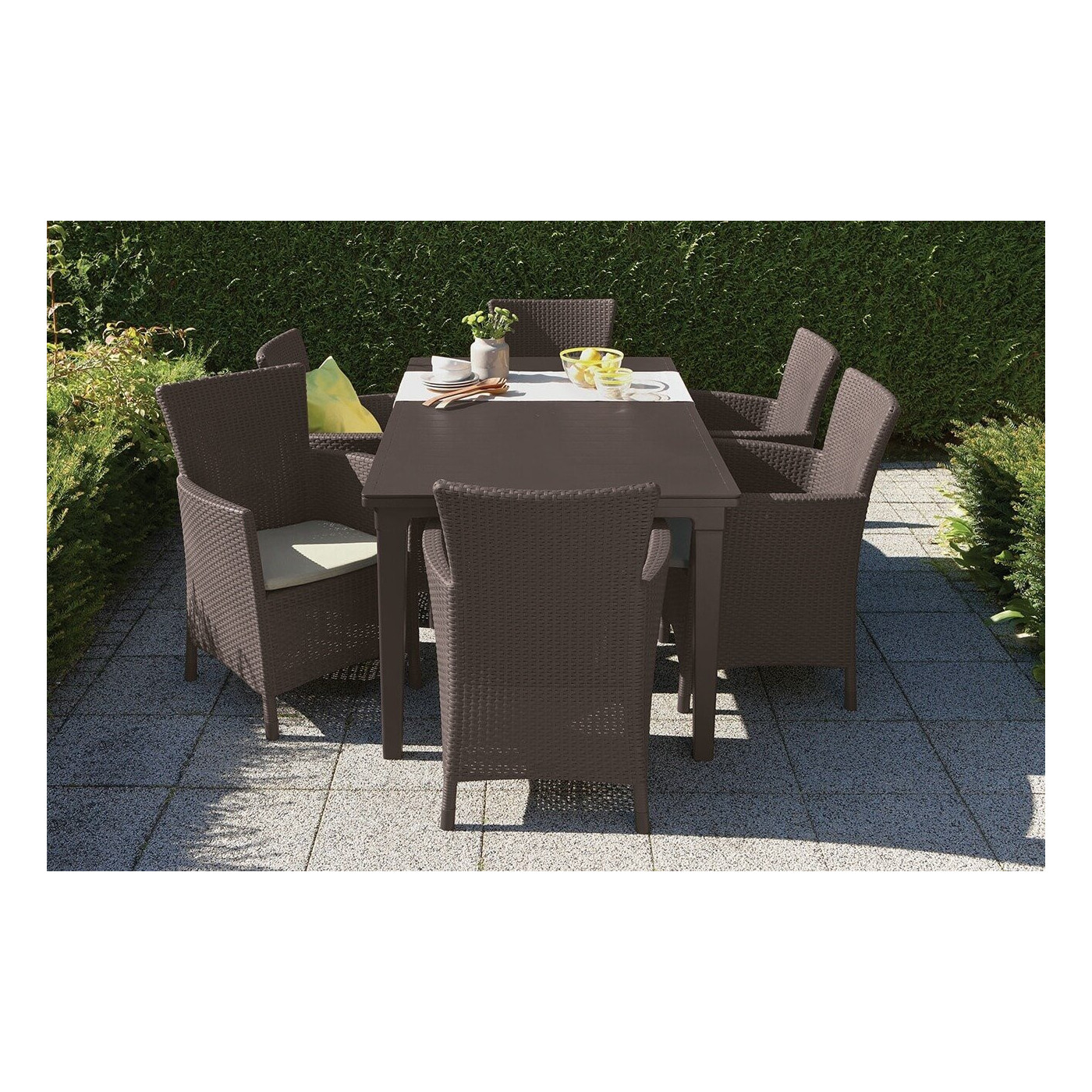 TOSCANA 6+1 ZESTAW BROWN