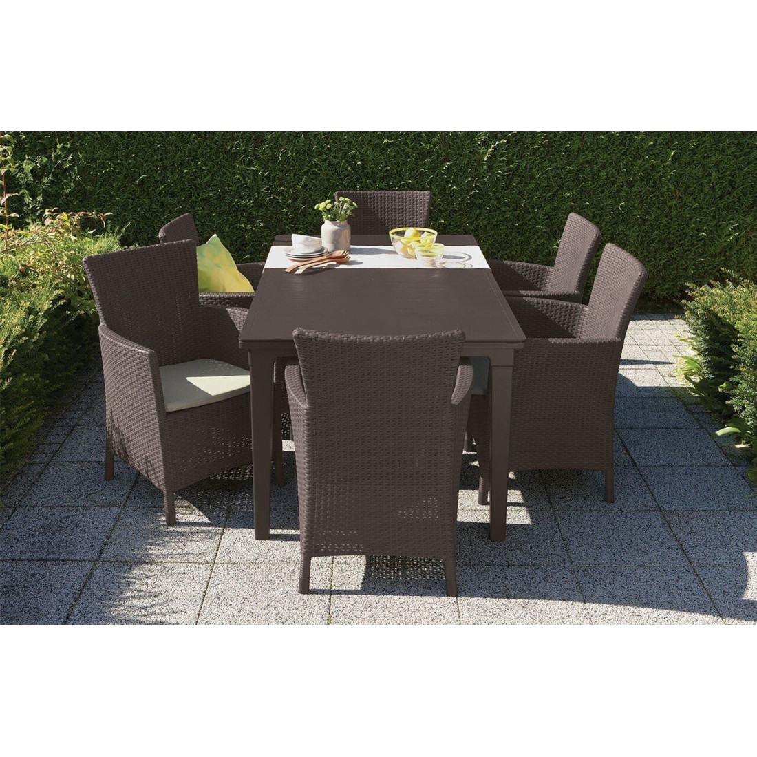 TOSCANA 6+1 BROWN SET