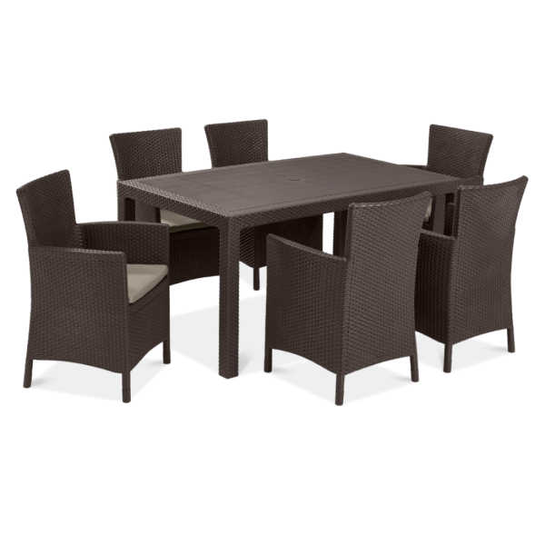 IOWA/MELODY 6+1 BROWN SET