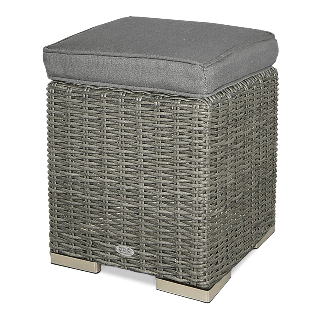 Pufa z zestawu TRIVENTO Dining 3 + pufy dark grey