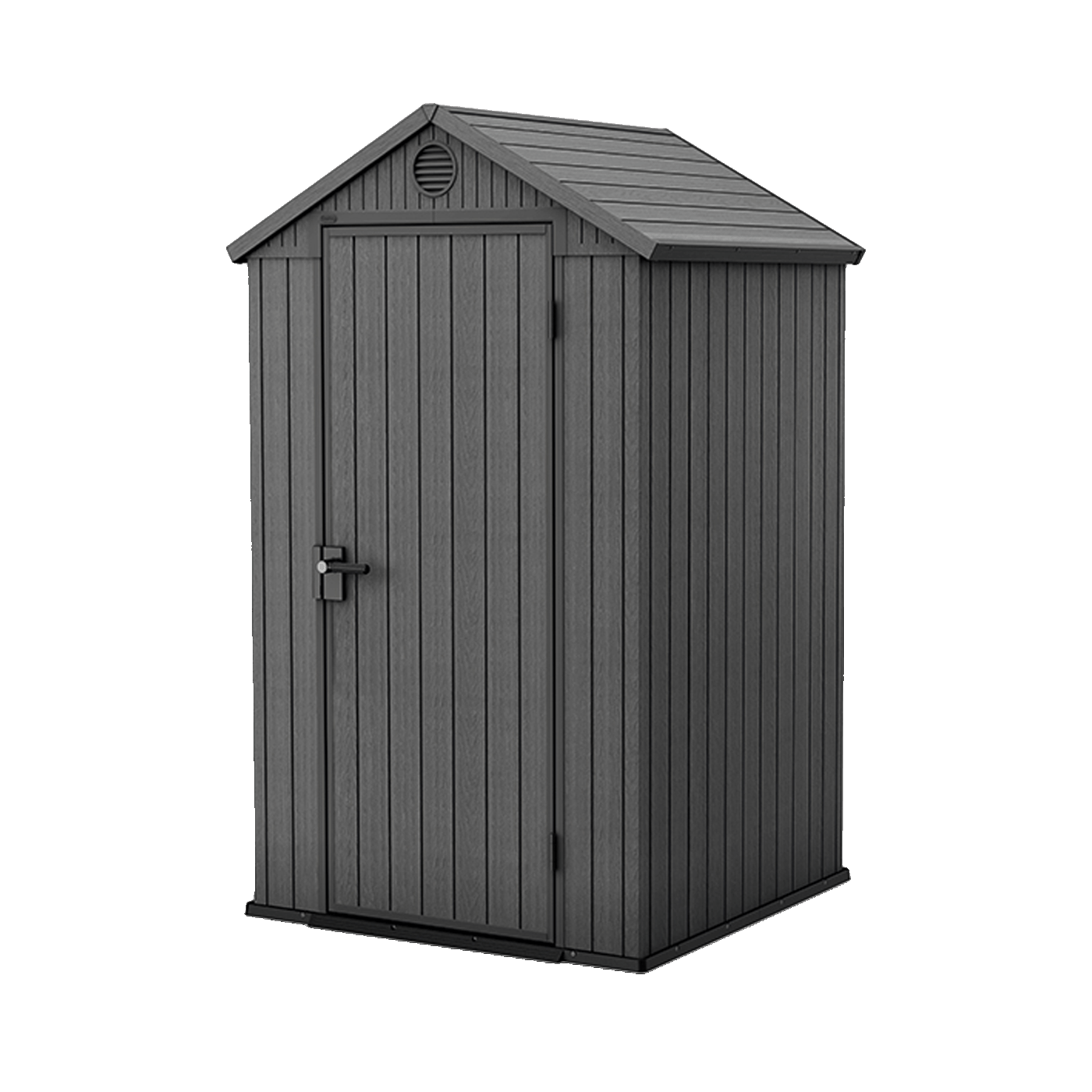 Narzędziownia DARWIN 4x4 o strukturze naturalnego drewna w kolorze szarym