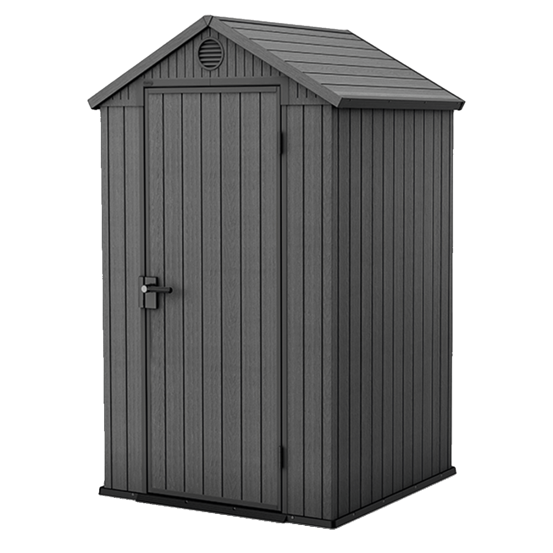 Narzędziownia DARWIN 4x4 o strukturze naturalnego drewna w kolorze szarym