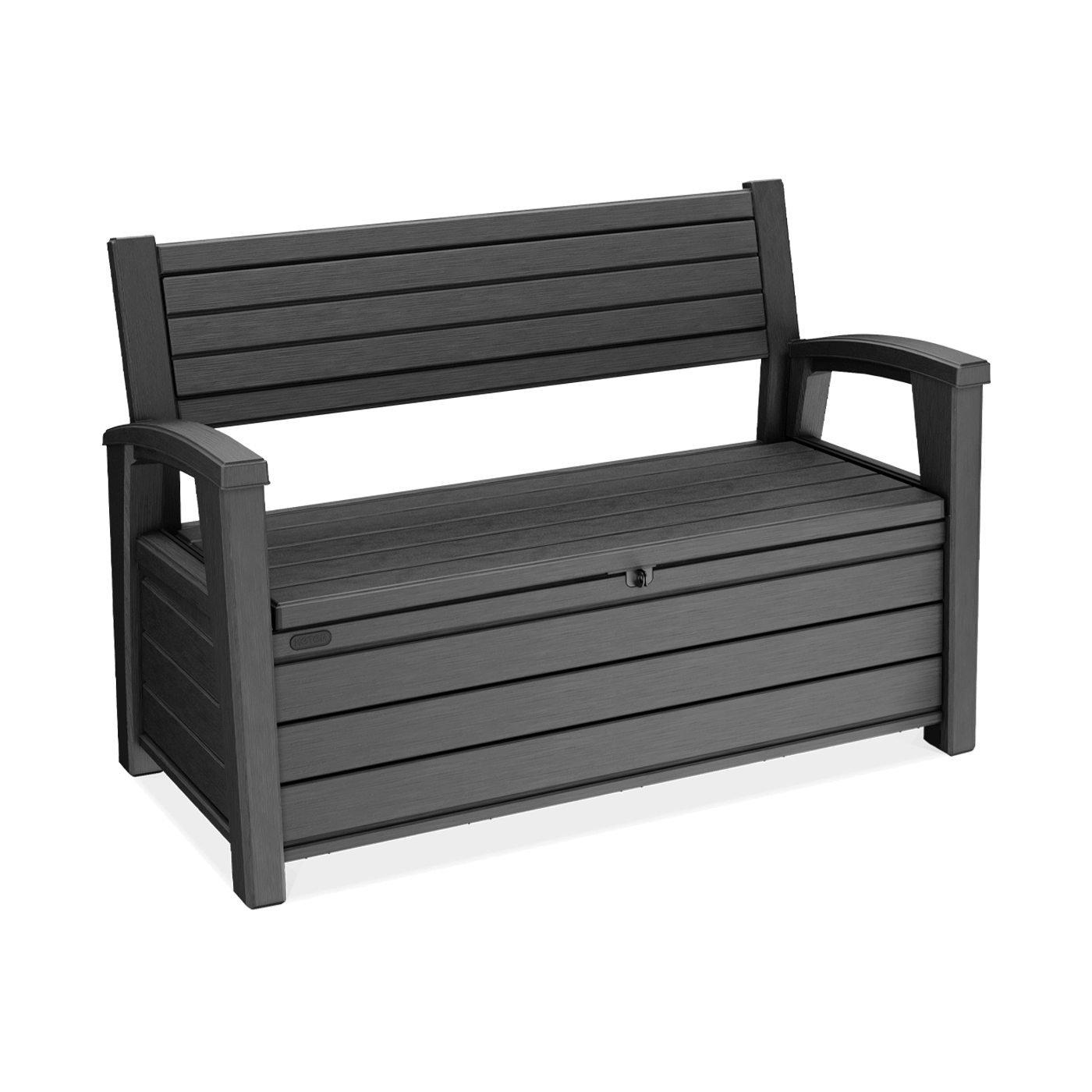 Antracytowa skrzynio-ławka HUDSON BENCH NON BRUSCH