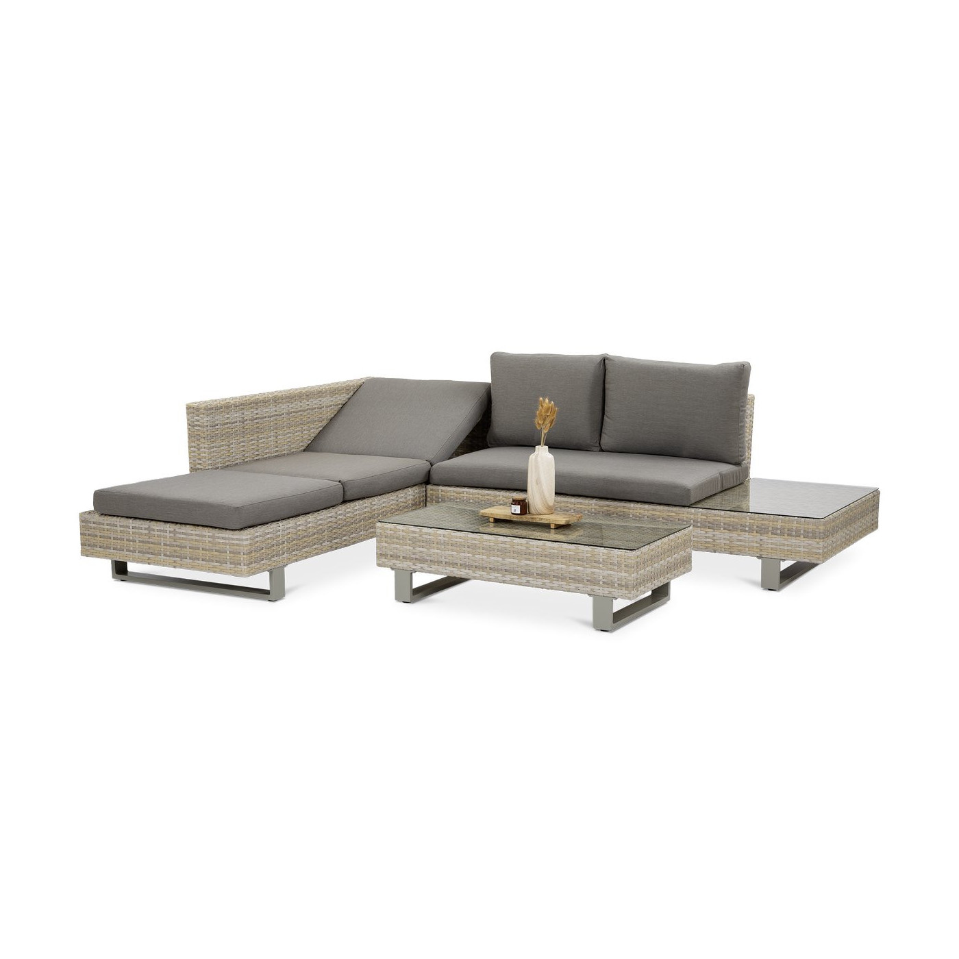 Przód narożnika z technorattanu