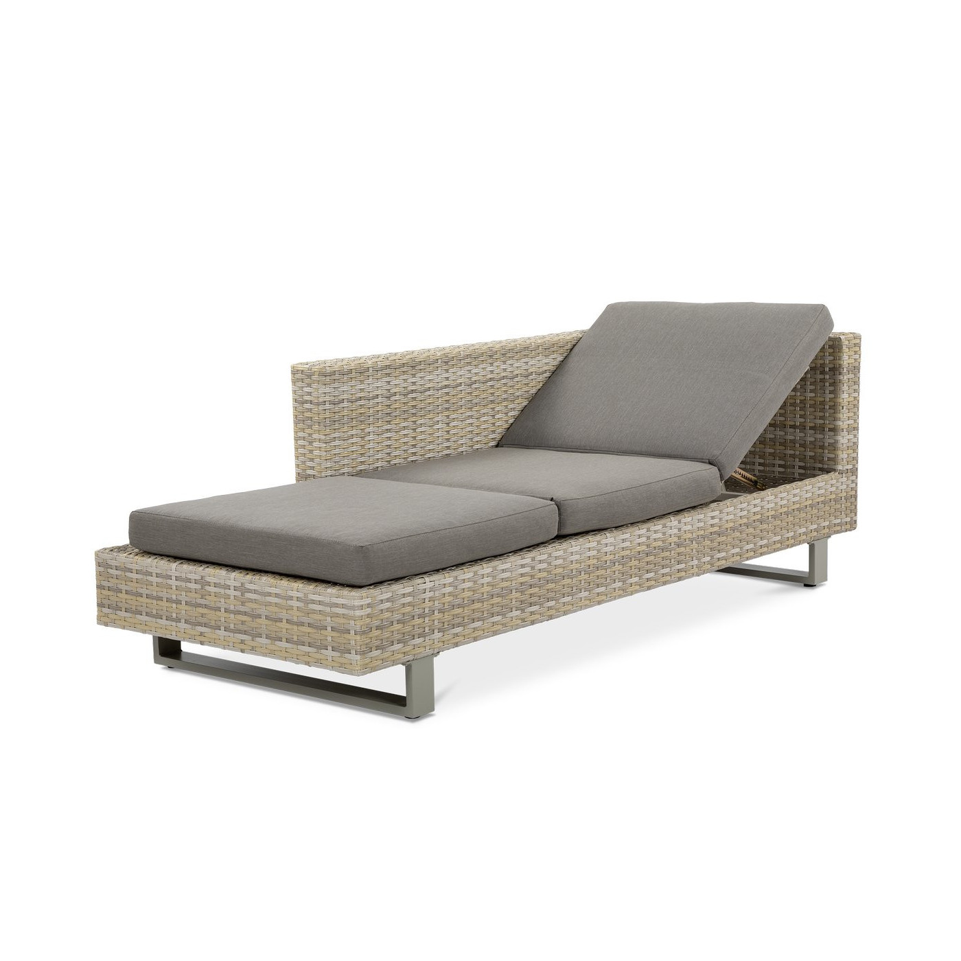 sofa narożna skonfigurowana jako leżak