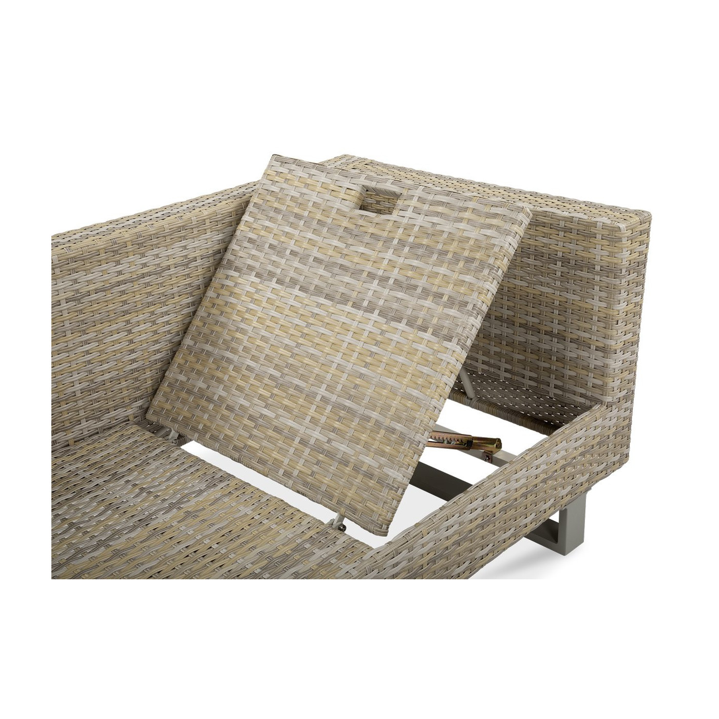 oparcie sofy narożnej skonfigurowanej jako leżak