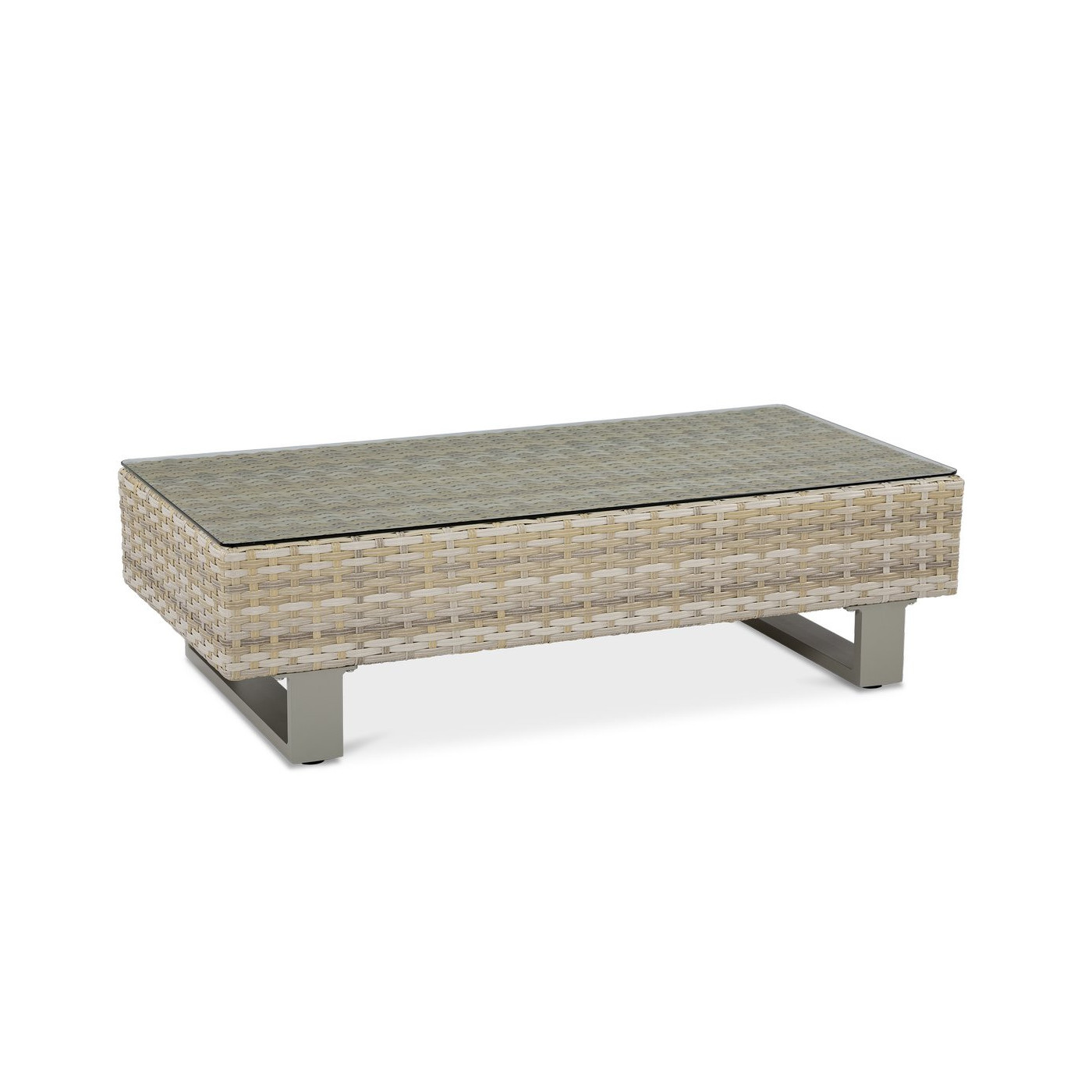 stolik kawowy w odcieniu naturalnym z blatem szklanym