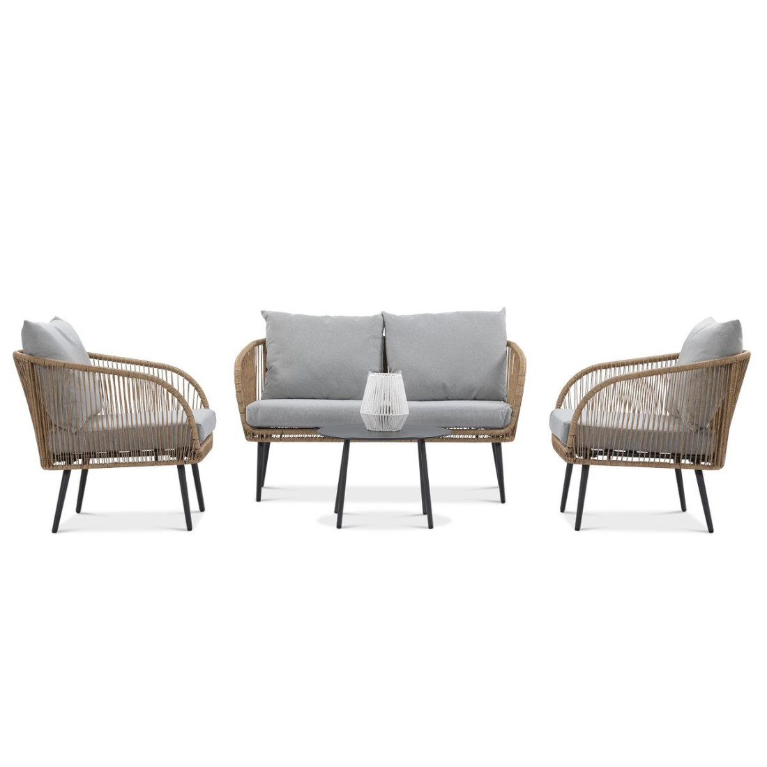 widok z przodu na komplet wypoczynkowy forte caffe