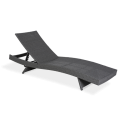 Leżanka z technorattanu WAVE Dark Grey - Focus Garden