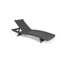 Antracytowy leżak ogrodowy Wave od firmy Focus Garden