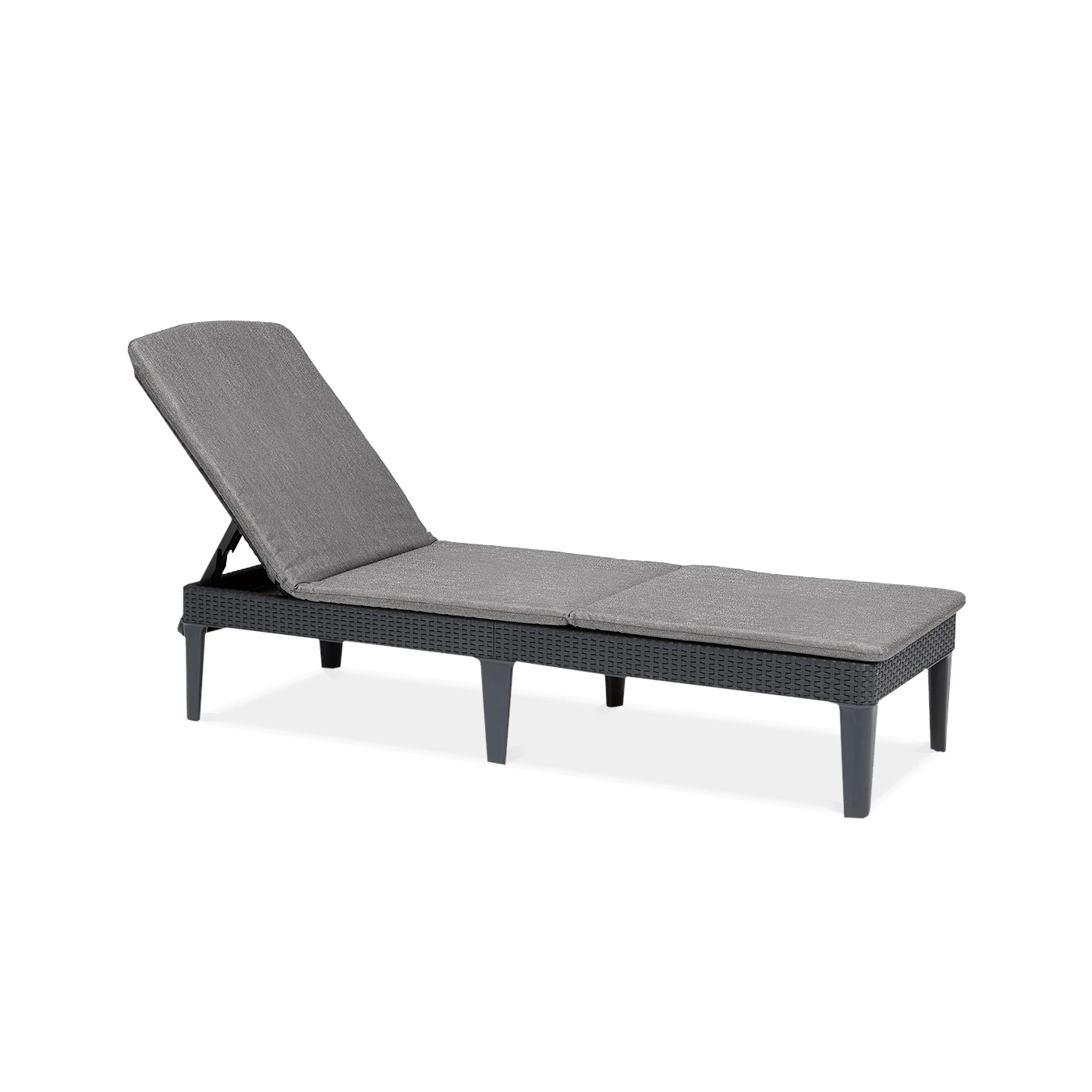 JAIPUR DECK CHAIR GRAPHITE + CUSHION