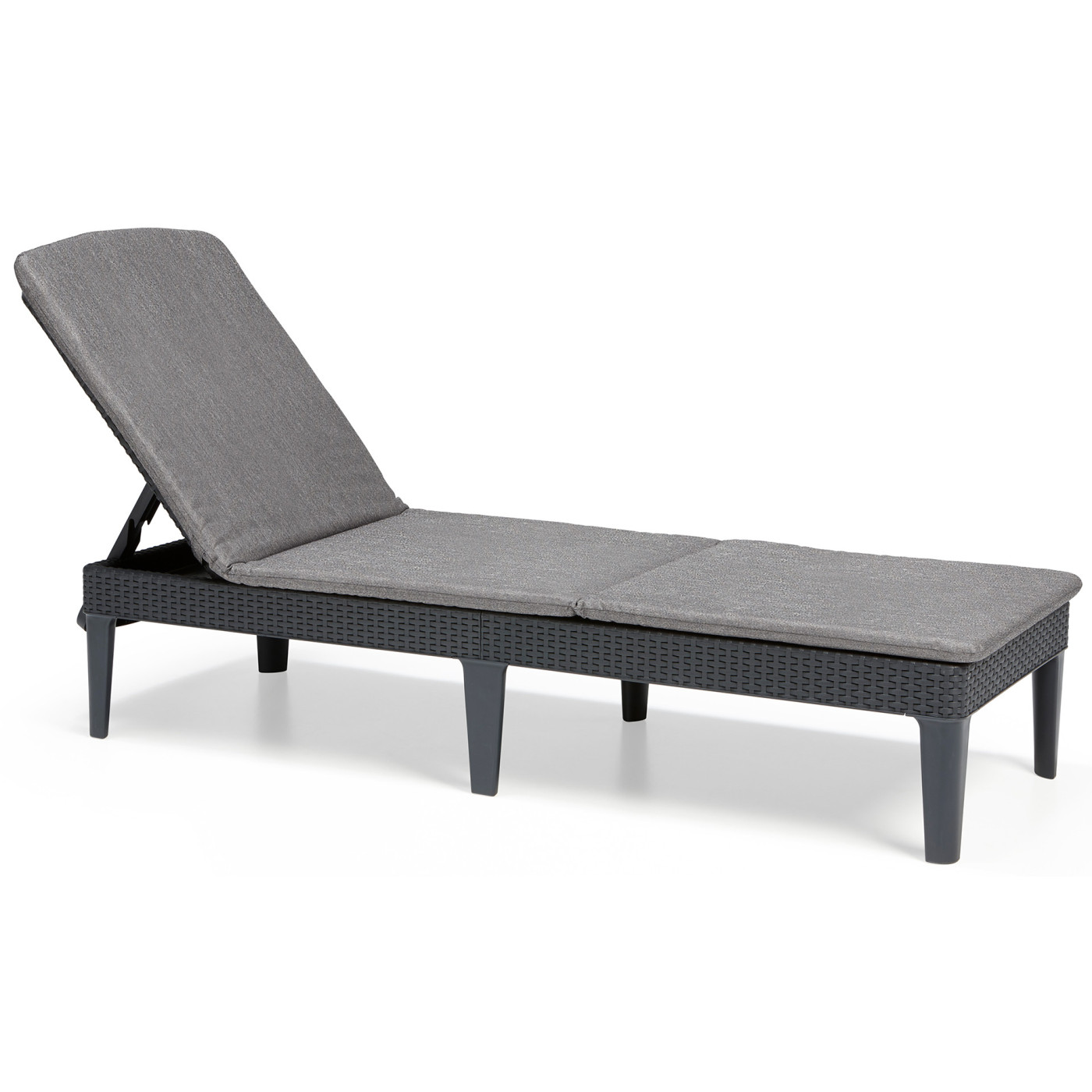 JAIPUR DECK CHAIR GRAPHITE + CUSHION