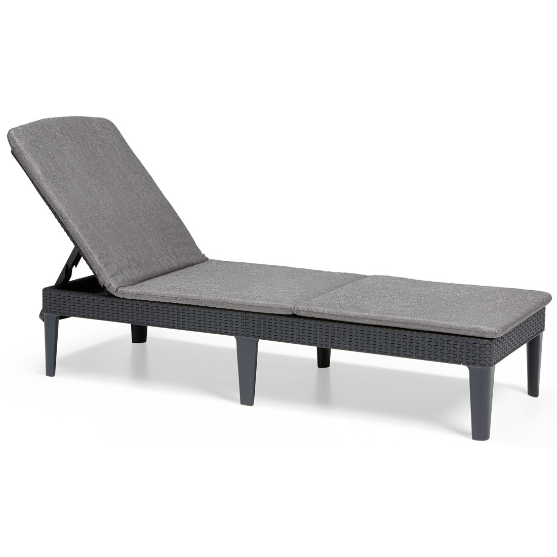JAIPUR DECK CHAIR GRAPHITE + CUSHION