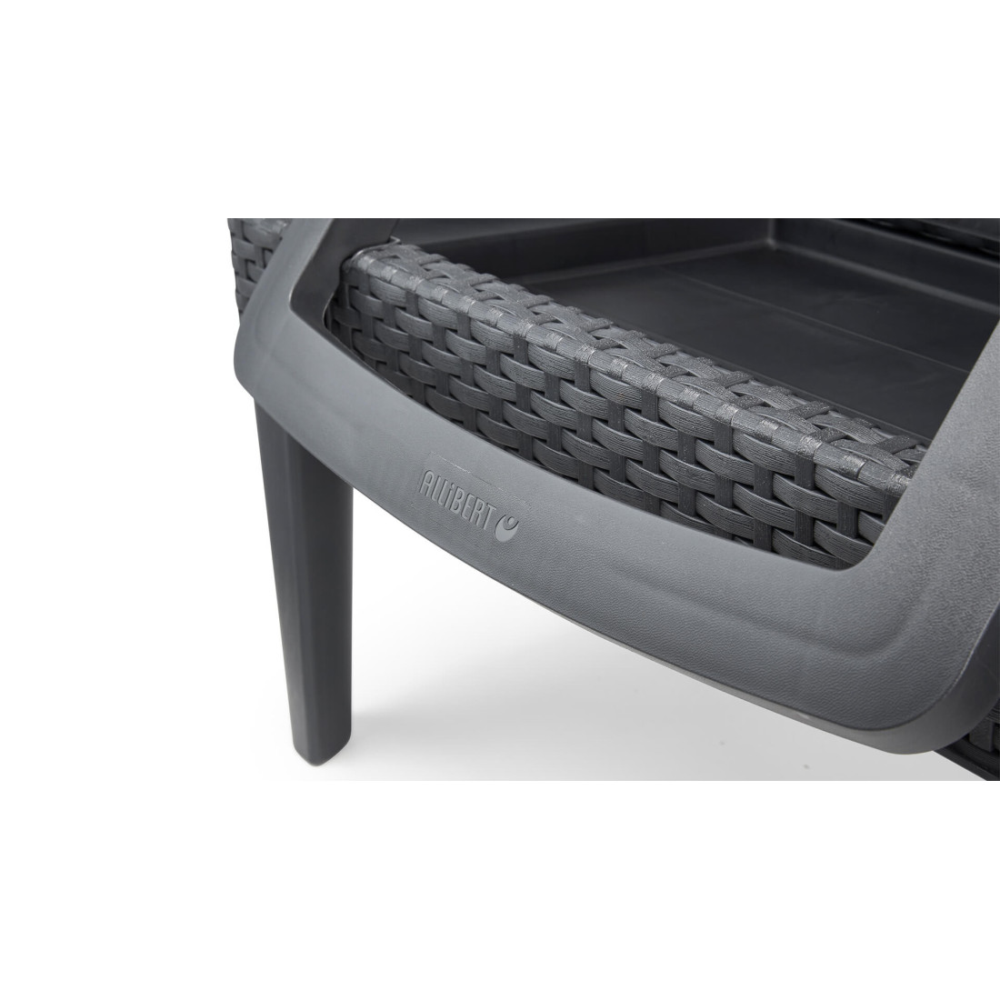 JAIPUR DECK CHAIR GRAPHITE + CUSHION