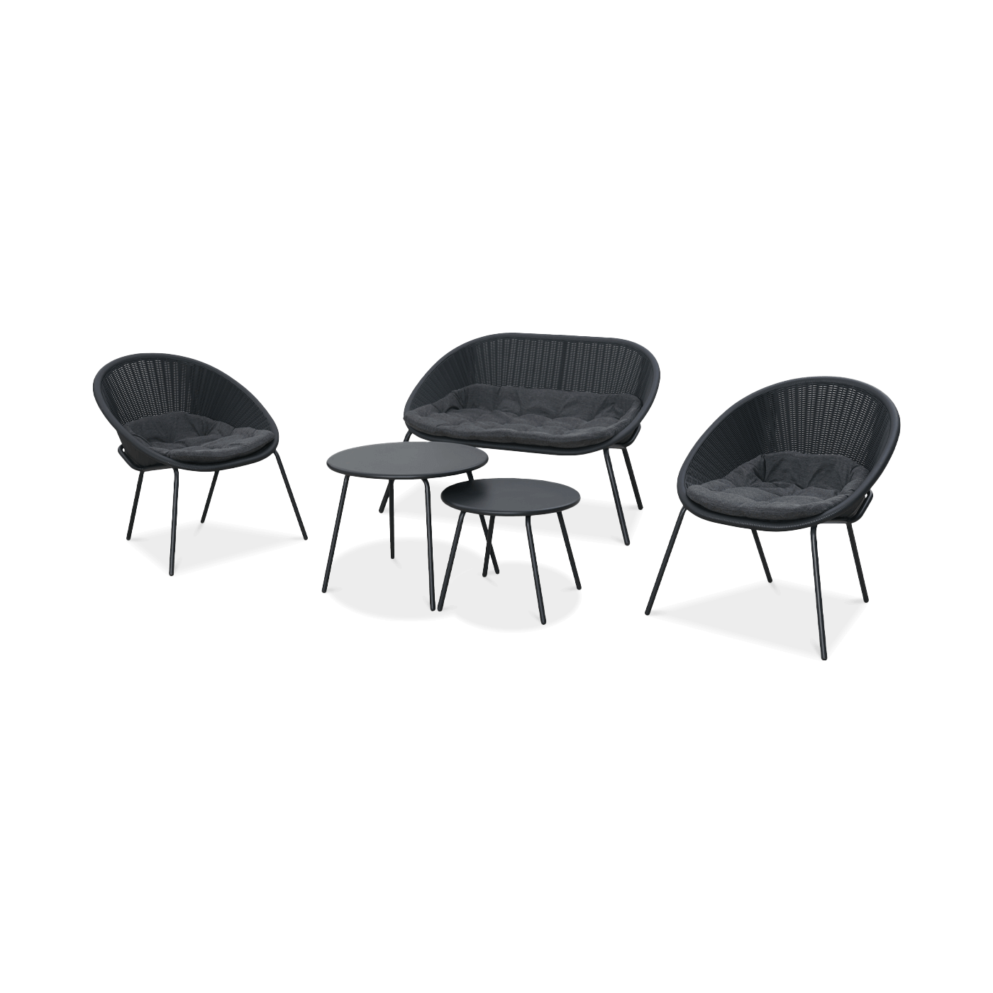 Zestaw ogrodowy AMBER CAFFE Graphite