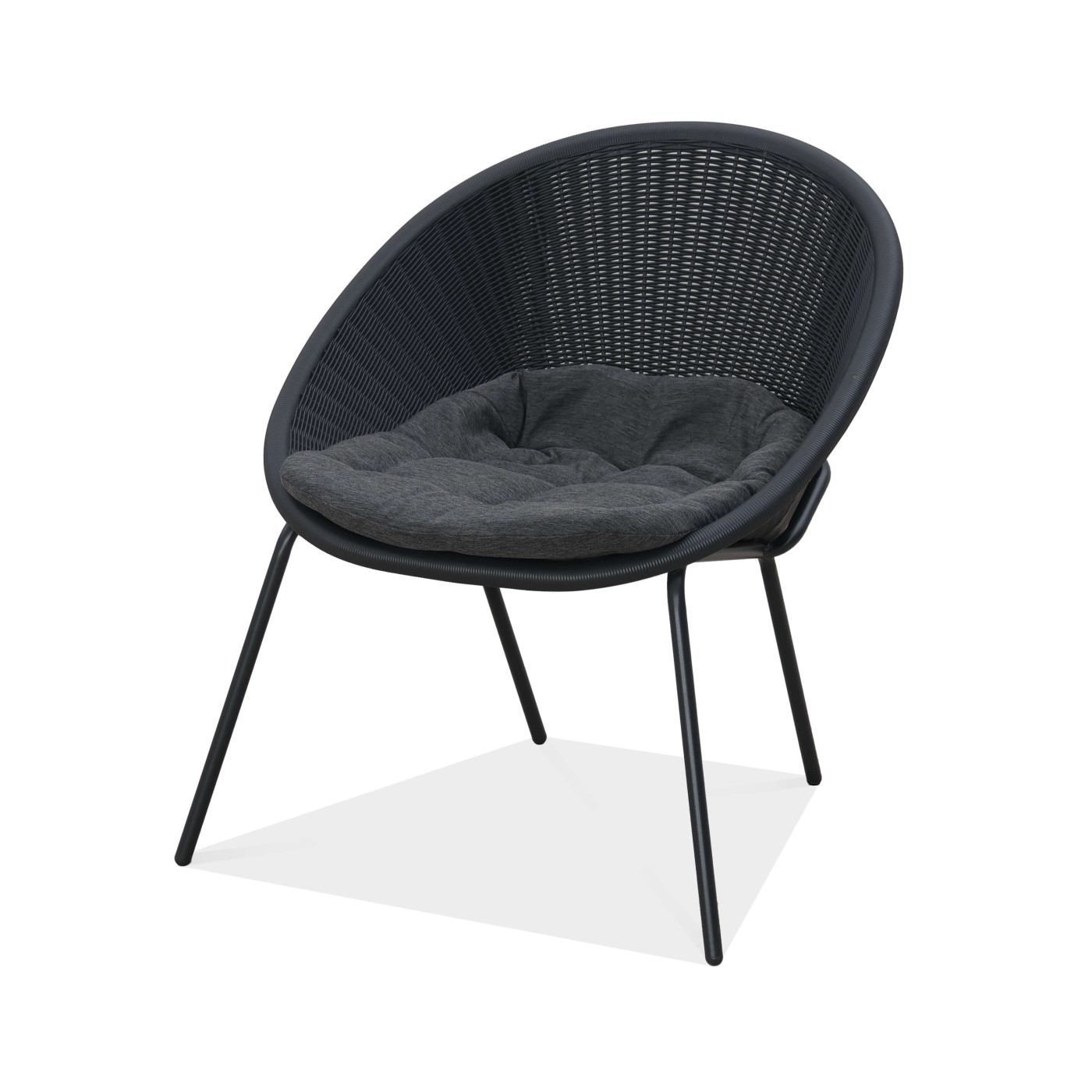 Fotel z poduszką z kompletu tarasowego