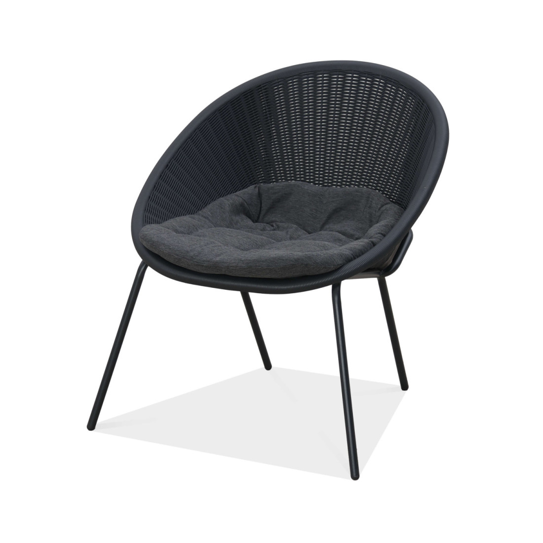 Fotel z poduszką z kompletu tarasowego