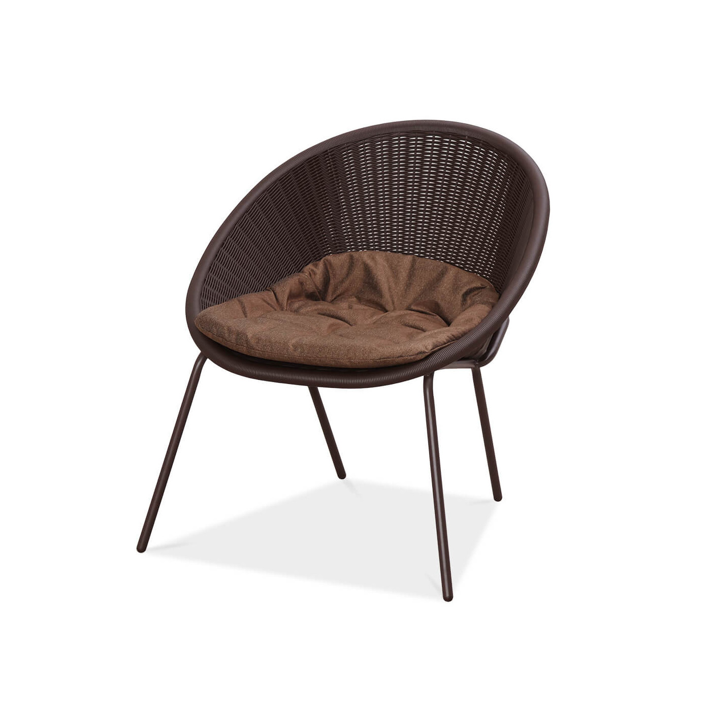 Fotel z poduszką z kompletu tarasowego