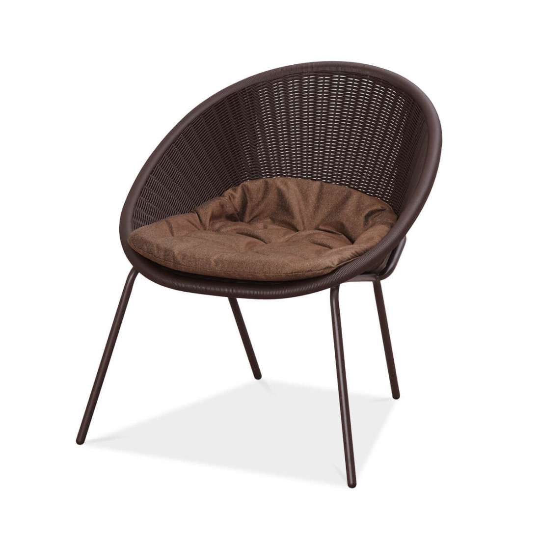 Fotel z poduszką z kompletu tarasowego