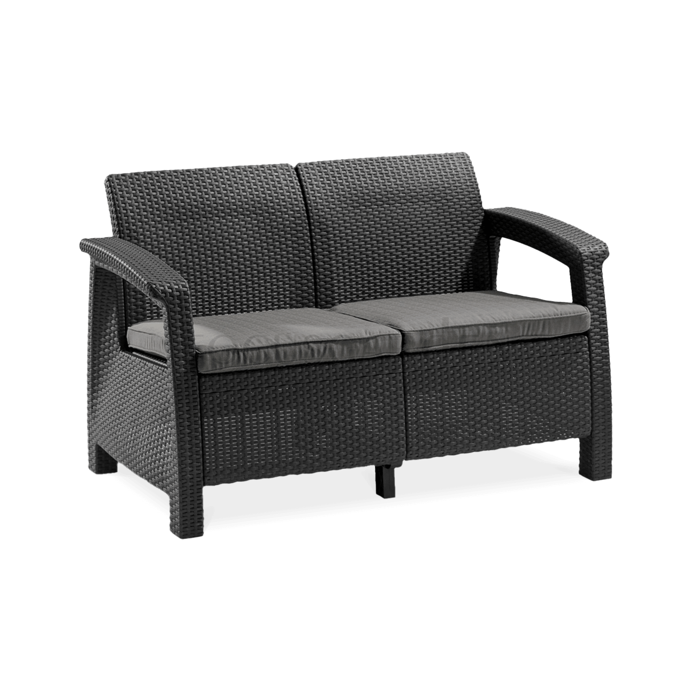 CORFU LOVE SEAT SOFA GRAPHITE